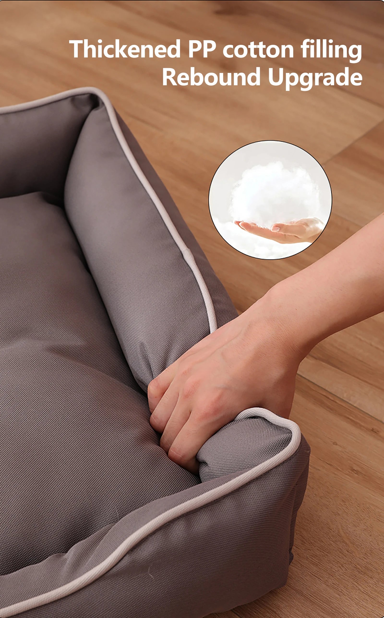 Waterproof Dog Bed – 600D Oxford with Thick PP Cotton Filling