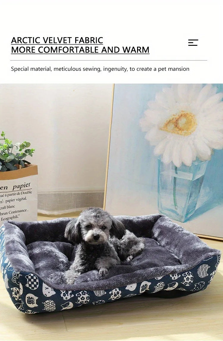 Pet Dog & Cat Bed – Sofa Mat for Small, Medium & Large Pets