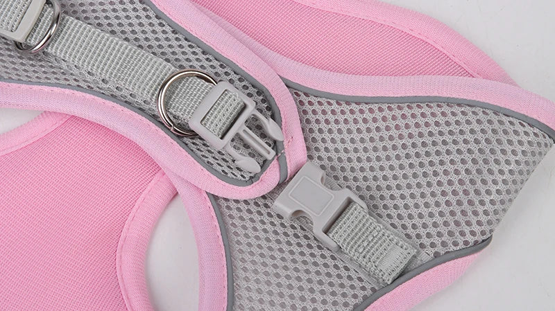 Dog Harness & Leash Set – Adjustable Vest for Small Dogs & Cats