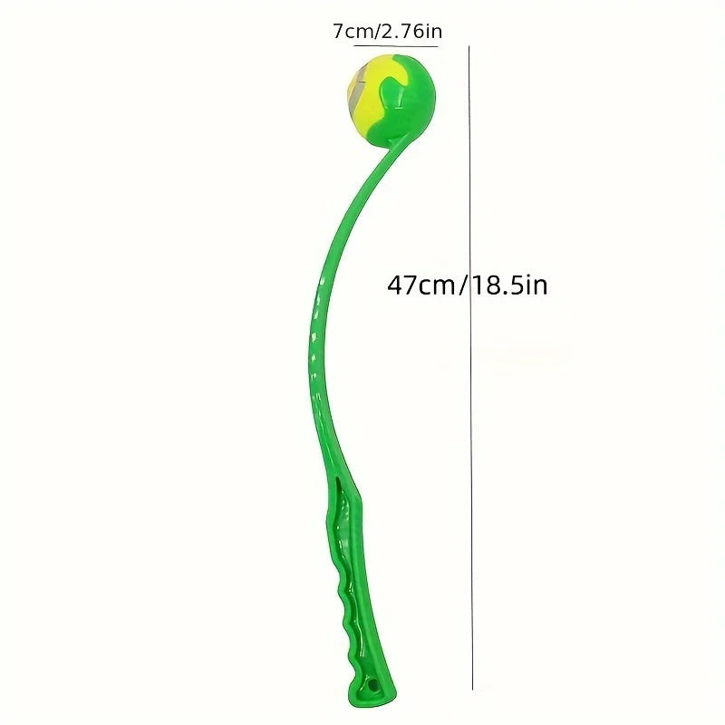 Pet Tennis Ball Launcher Stick – Interactive Dog Training Toy