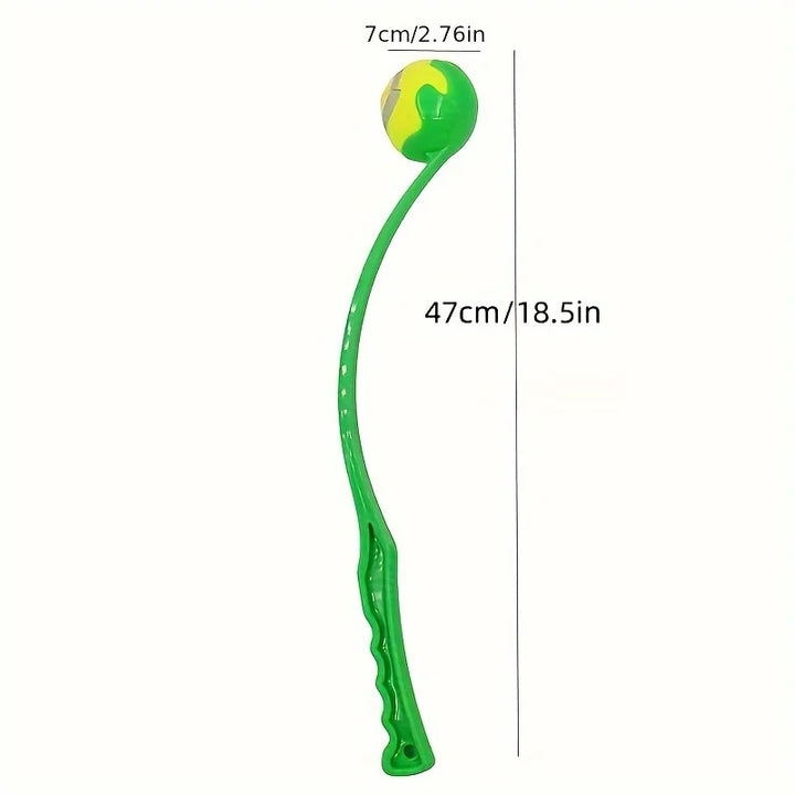 Pet Tennis Ball Launcher Stick – Interactive Dog Training Toy