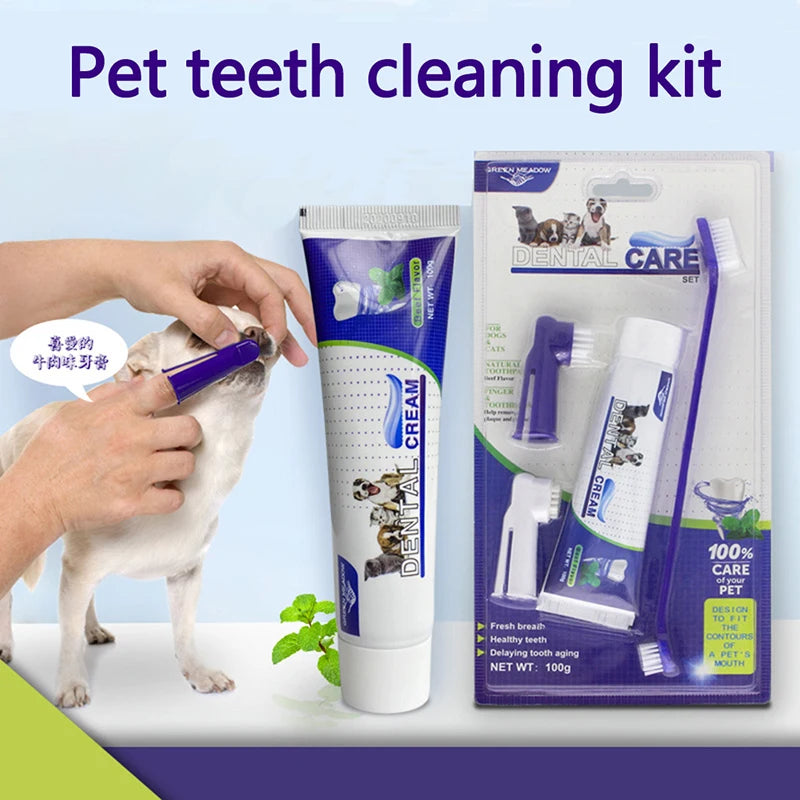 Dog Dental Care Kit – 4-Piece Tartar Control Set