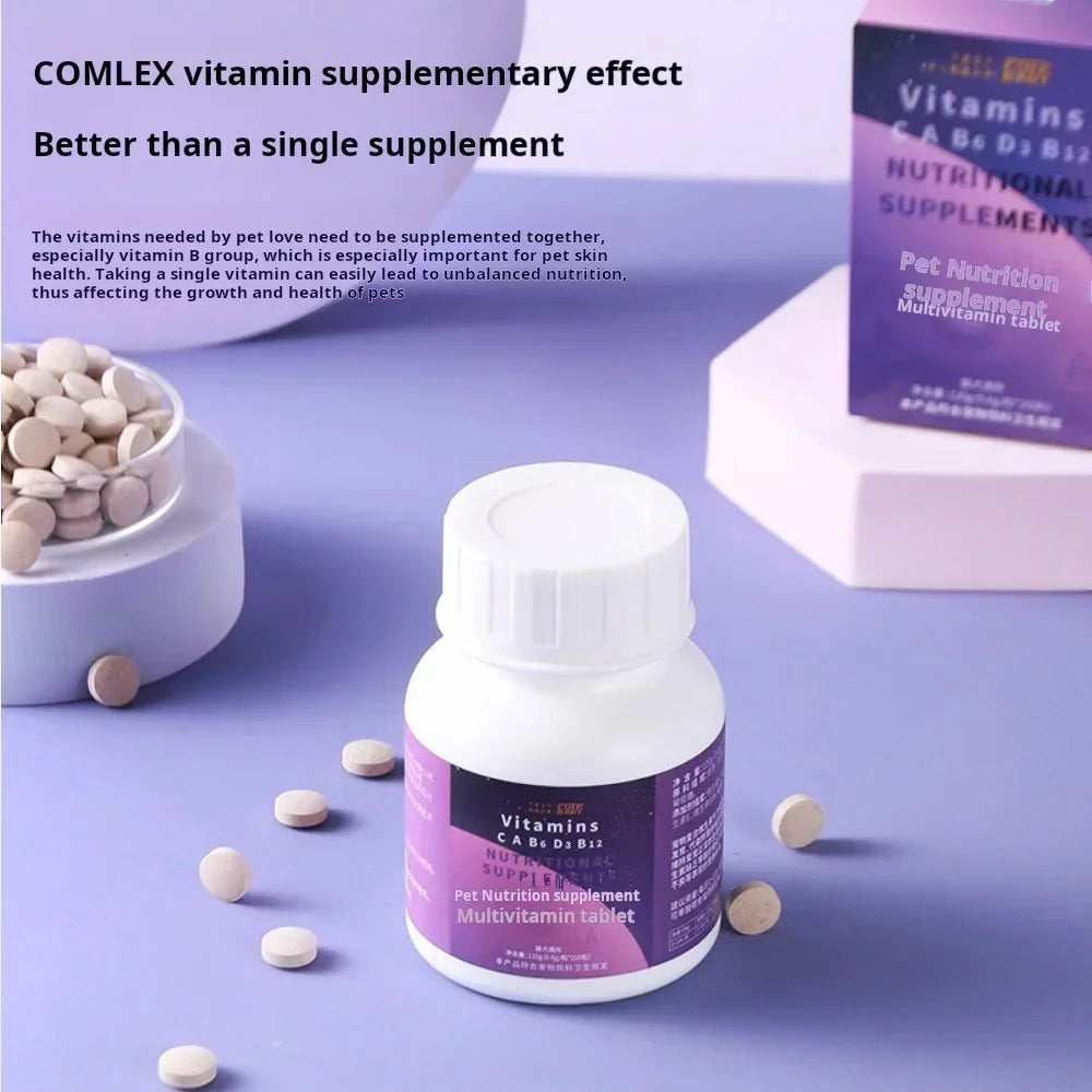 Universal Pet Multivitamins – Calcium Support for Cats & Dogs