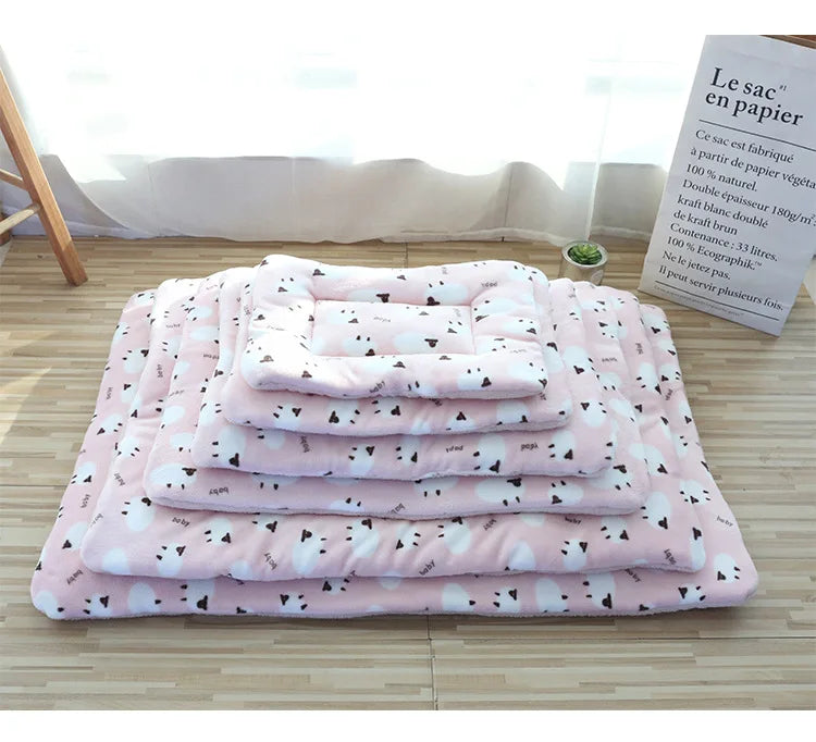 Double-Sided Plush Pet Mat – Warm Sleeping Bed for Cats & Small Dogs