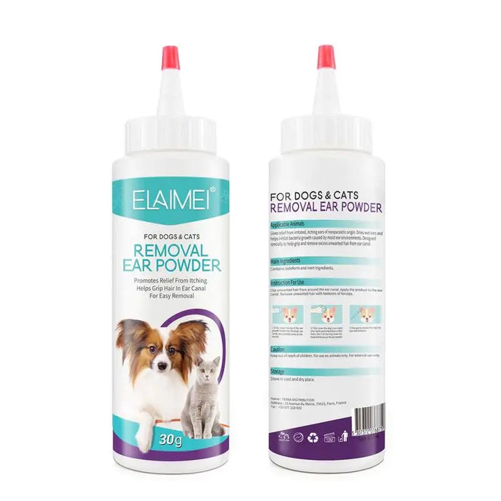 Dog Ear Powder – 30g Safe Ear Cleaner for Dogs, Cats & Rabbits