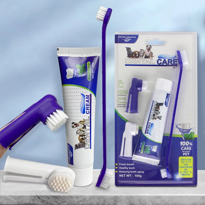 Dog Dental Care Kit – 4-Piece Tartar Control Set