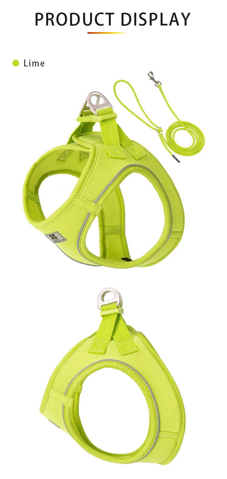 Reflective Dog Harness & Leash Set
