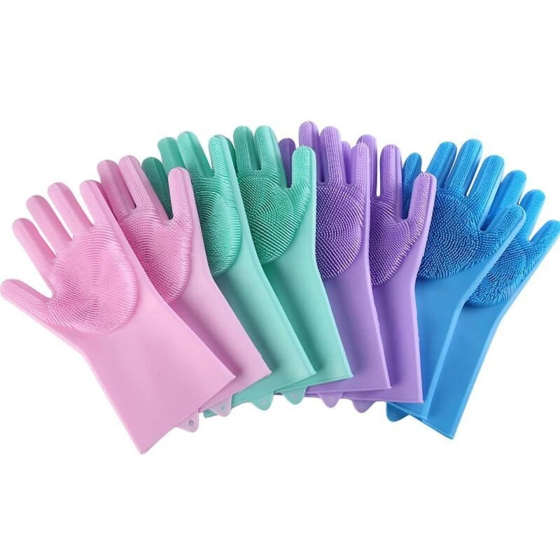 Pet Grooming Glove – Silicone Bath & Hair Removal for Dogs & Cats