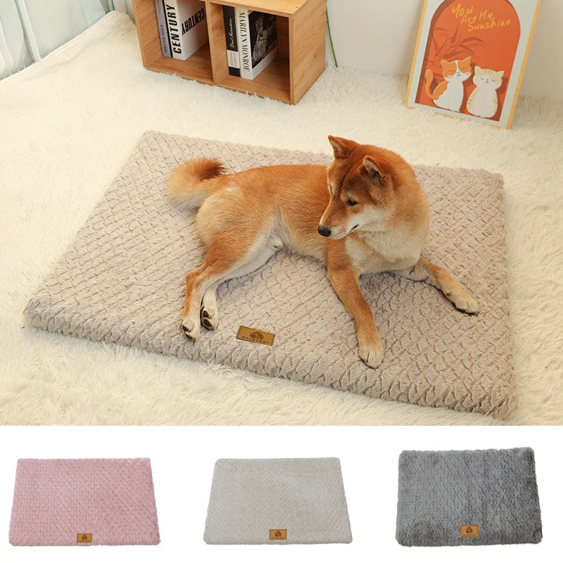 3D Orthopedic Dog Bed – Foam Pet Bed with Washable Faux Fur Cover
