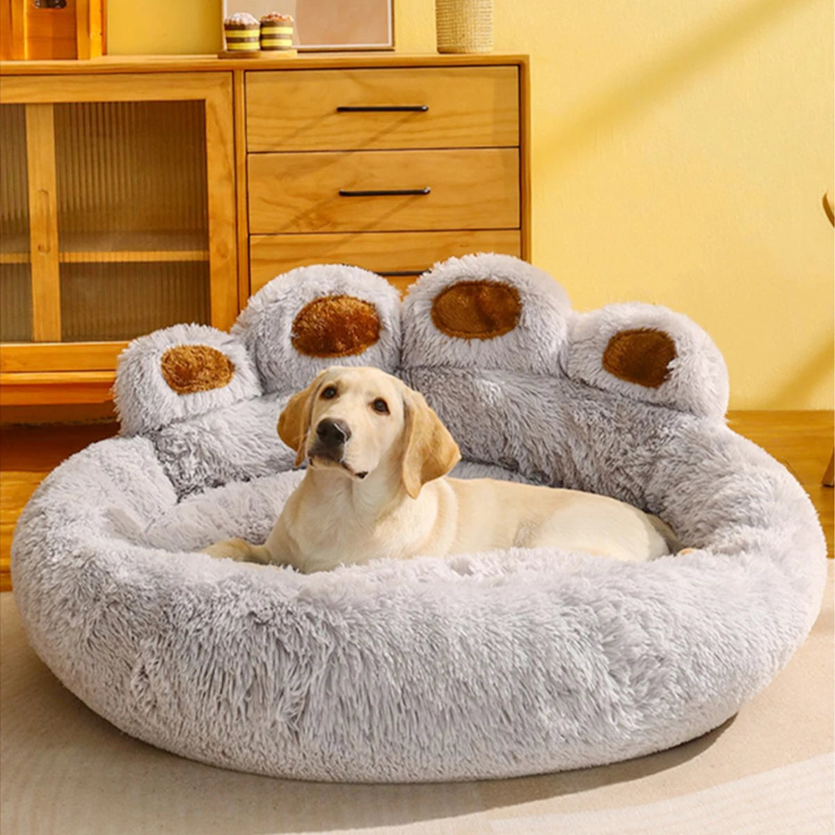 Fluffy Dog & Cat Bed – Large Pet Sofa & Kennel Mat
