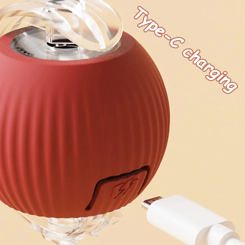 Interactive Rolling Ball Toy – Smart Rechargeable Pet Toy for Cats & Dogs