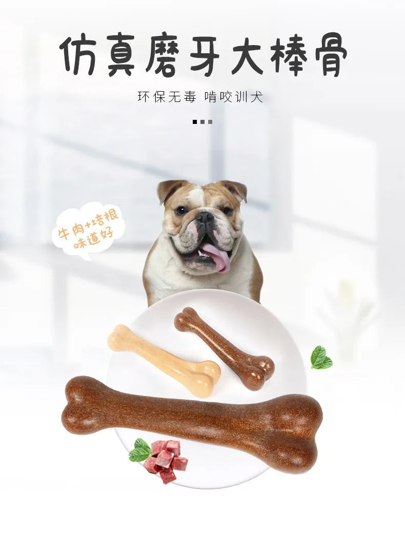 Indestructible Dog Chew Bone – Natural Non-Toxic Dental Toy