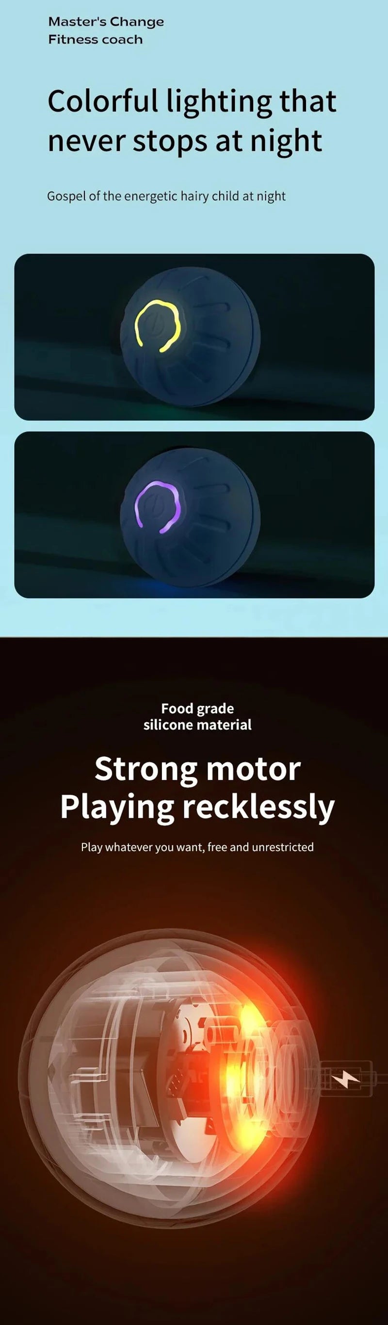 Smart Electronic Dog & Cat Toy Ball – Automatic Moving & Bouncing