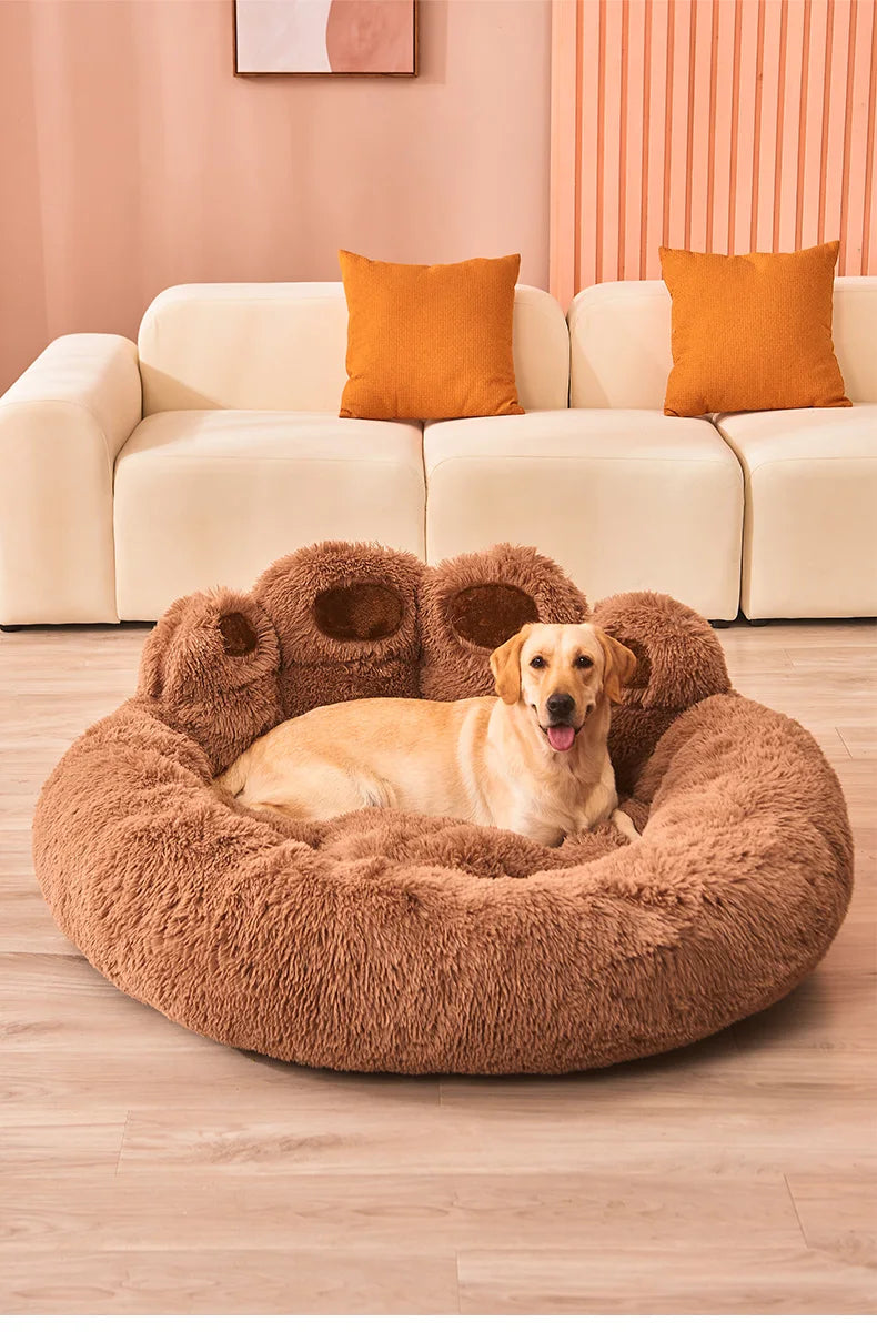Fluffy Dog & Cat Bed – Large Pet Sofa & Kennel Mat
