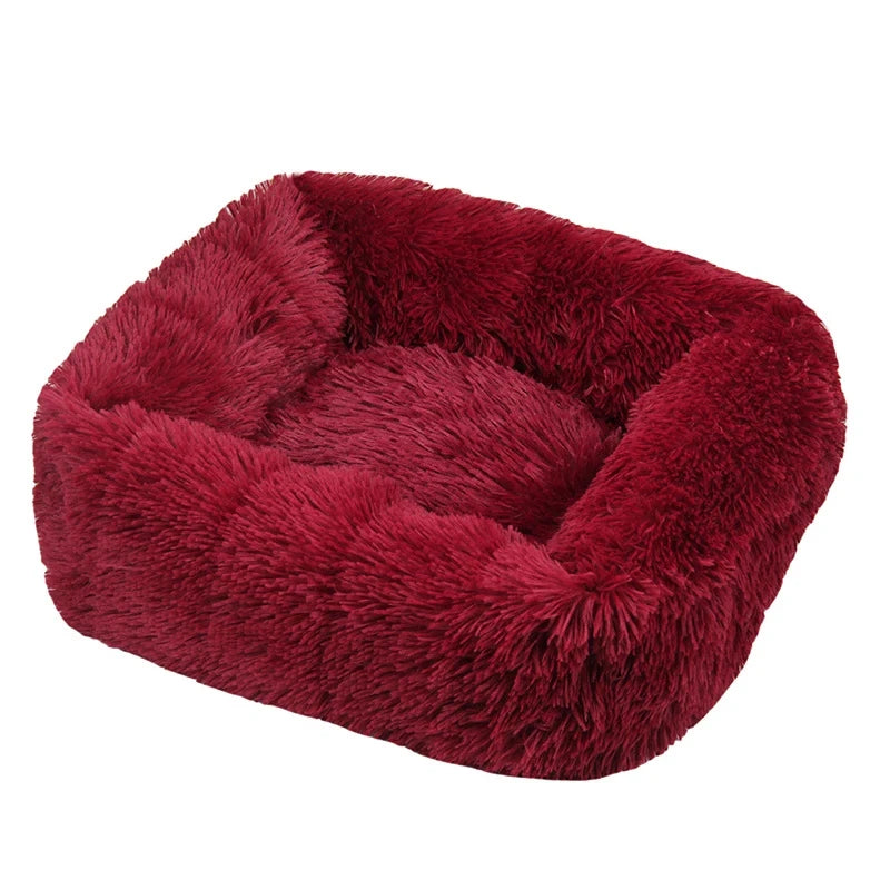 Rectangle Plush Pet Bed – Warm Winter Mat for Cats & Dogs