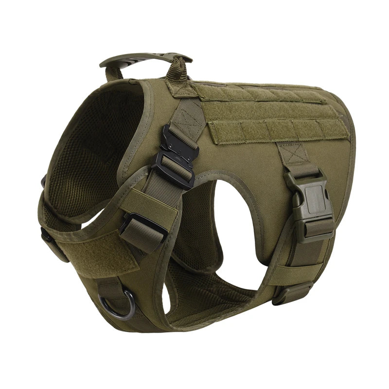 Tactical Military Dog Vest & Leash Set
