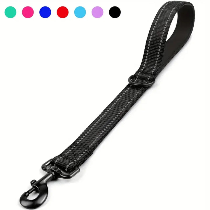 Taglory Short Dog Leash – Heavy Duty Nylon with Padded Handle