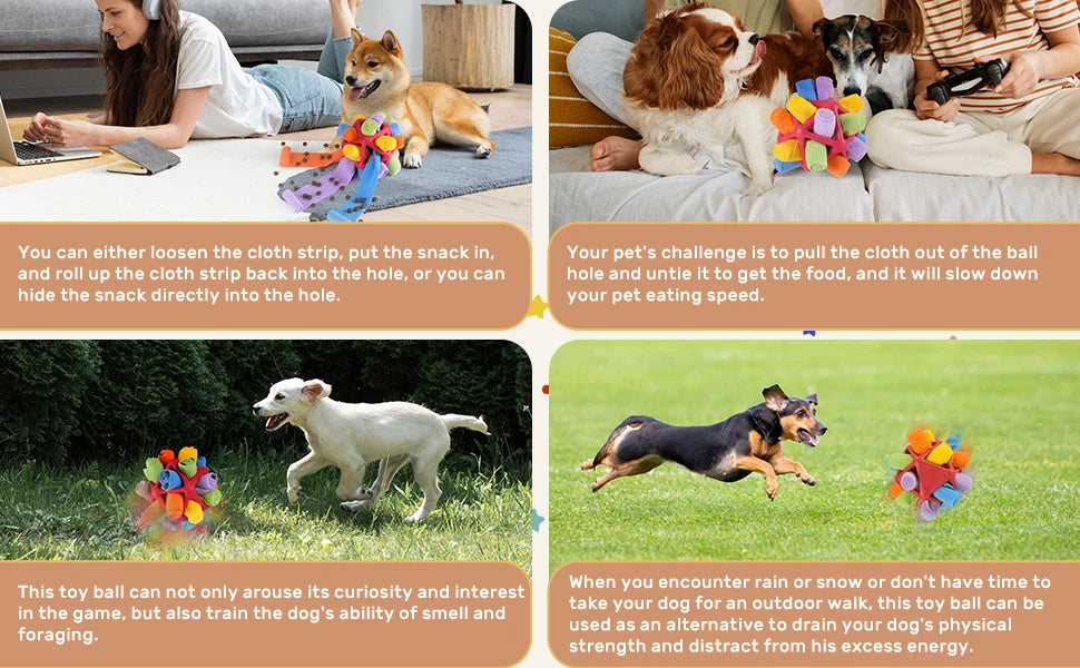 Dog Sniffing Ball – Interactive Chew & Training Toy