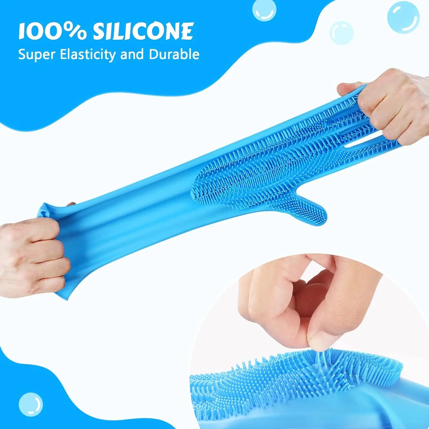 Pet Grooming Glove – Silicone Bath & Hair Removal for Dogs & Cats