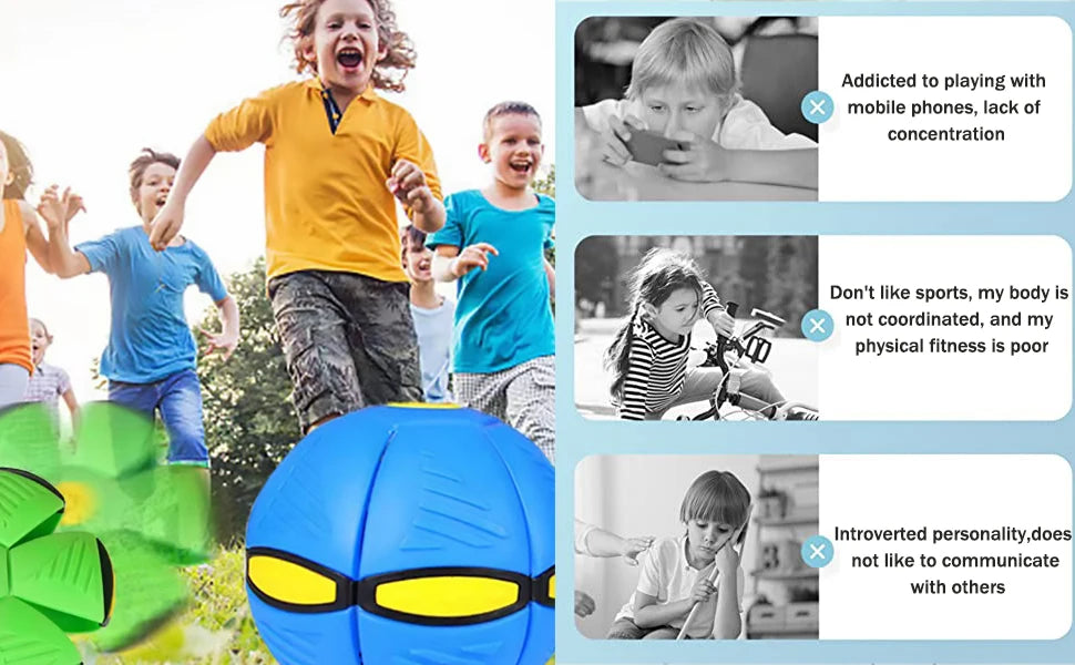 Flying Saucer Bouncing Ball – Durable Elastic Dog & Kids Toy