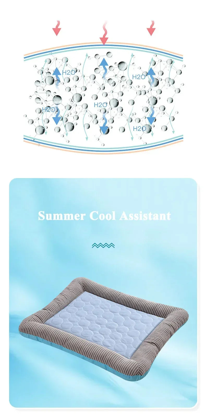 Cooling Pet Pad – Ice Silk Mat for Dogs & Cats