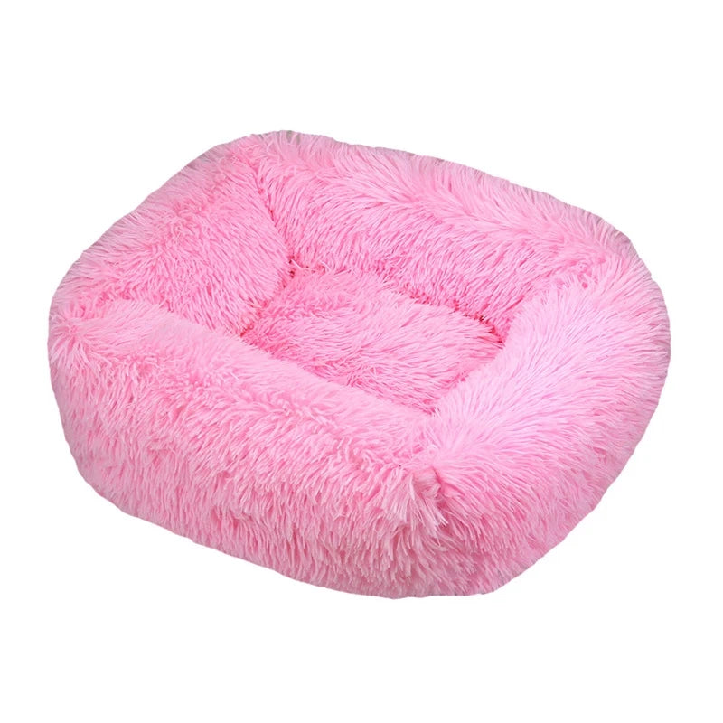 Rectangle Plush Pet Bed – Warm Winter Mat for Cats & Dogs
