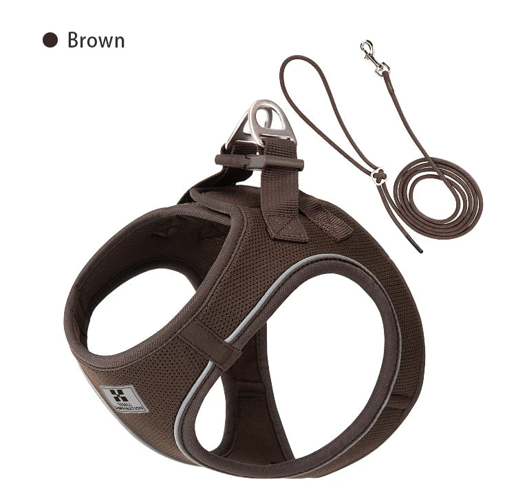 Reflective Dog Harness & Leash Set