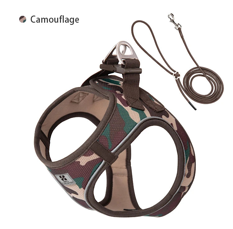 Reflective Dog Harness & Leash Set
