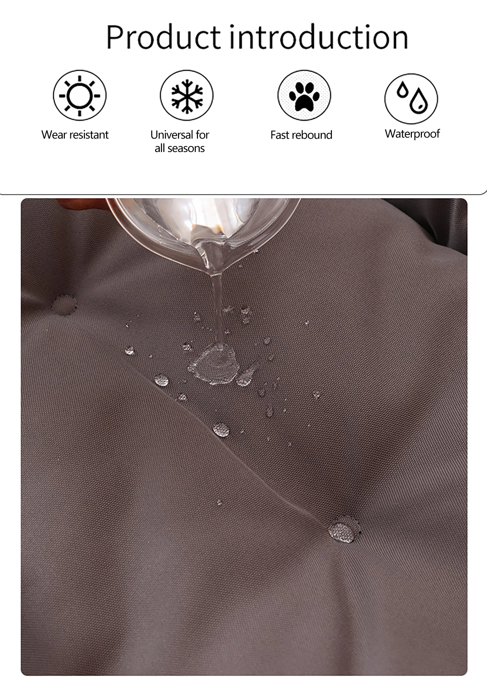 Waterproof Dog Bed – 600D Oxford with Thick PP Cotton Filling