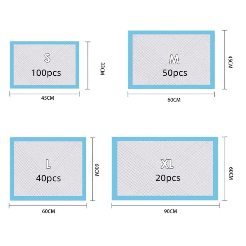 Disposable Puppy Training Pads – Quick-Dry Absorbent Dog Diapers