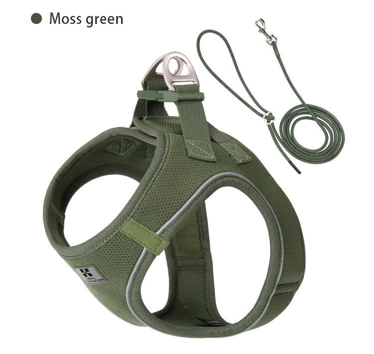 Reflective Dog Harness & Leash Set