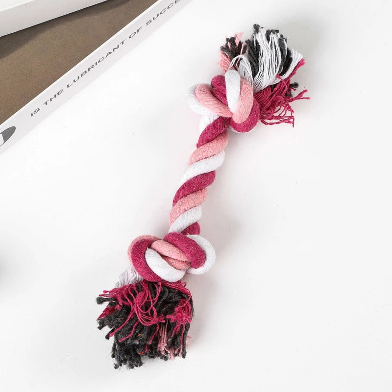 Double Knot Cotton Rope Toy – Bite-Resistant for Dogs & Cats