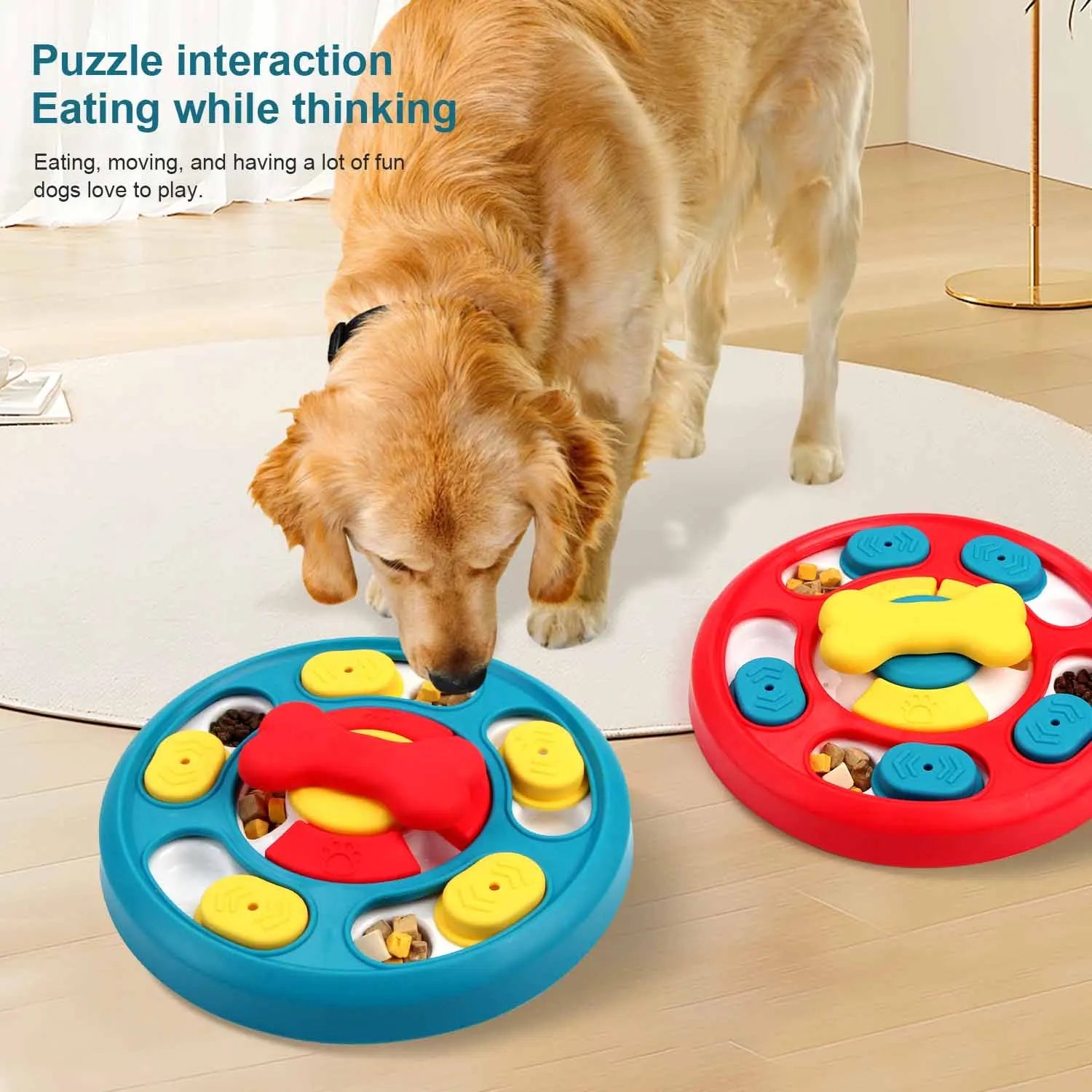Interactive Dog Puzzle Toy – Slow Feeder & IQ-Boosting Food Dispenser