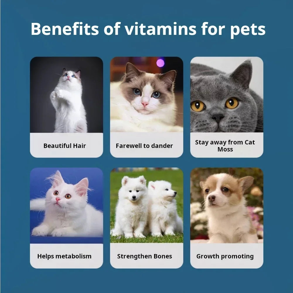 Universal Pet Multivitamins – Calcium Support for Cats & Dogs