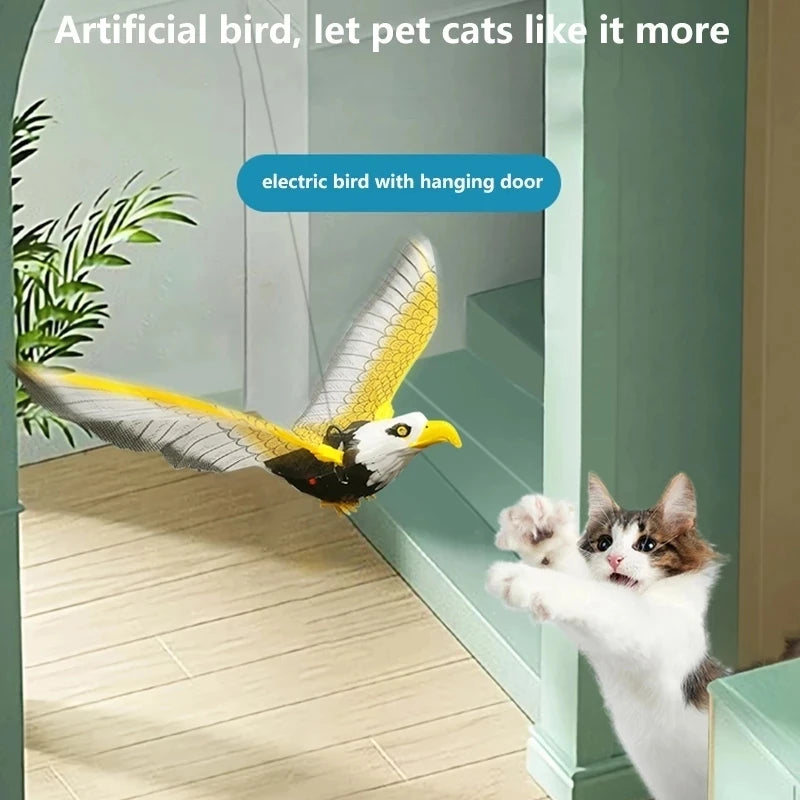 Simulation Flying Bird Cat Toy – Interactive Hanging Teaser