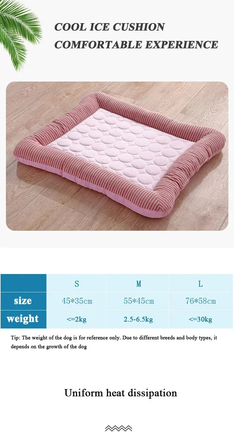 Cooling Pet Pad – Ice Silk Mat for Dogs & Cats