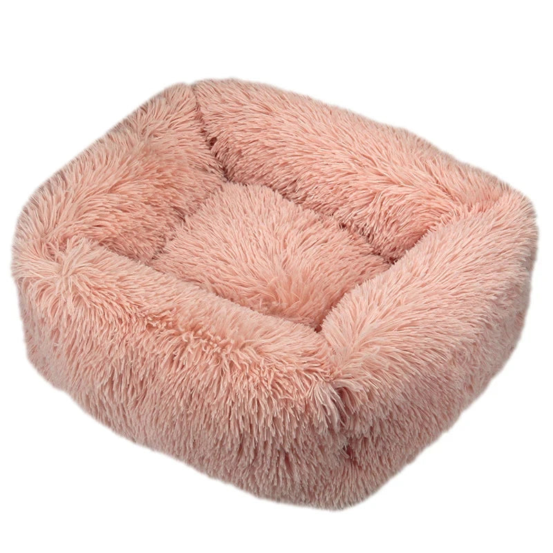 Rectangle Plush Pet Bed – Warm Winter Mat for Cats & Dogs