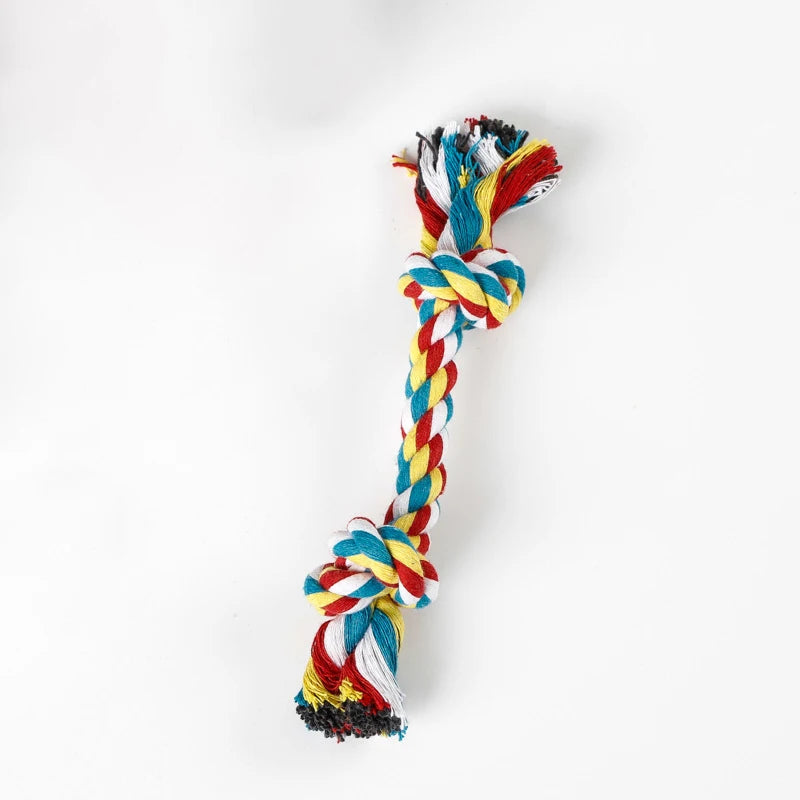 Double Knot Cotton Rope Toy – Bite-Resistant for Dogs & Cats