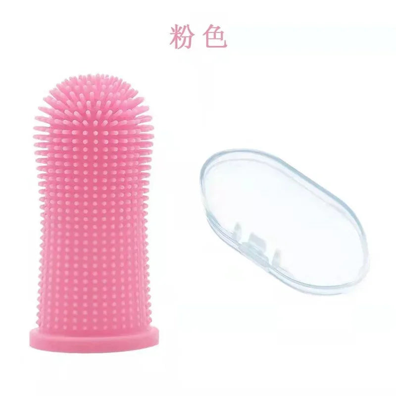 Pet Finger Toothbrush – Soft Silicone Teeth Cleaner for Dogs & Cats