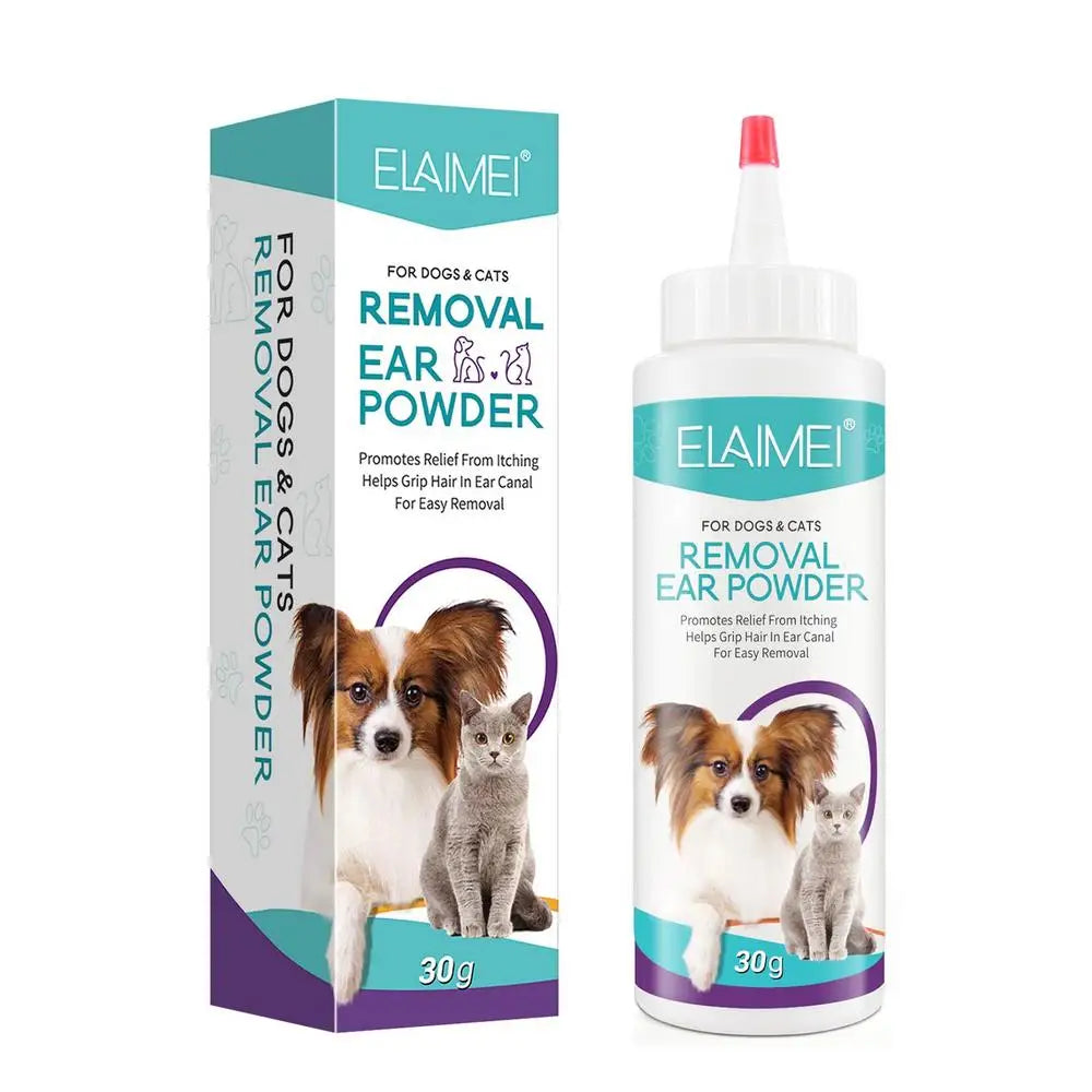 Dog Ear Powder – 30g Safe Ear Cleaner for Dogs, Cats & Rabbits