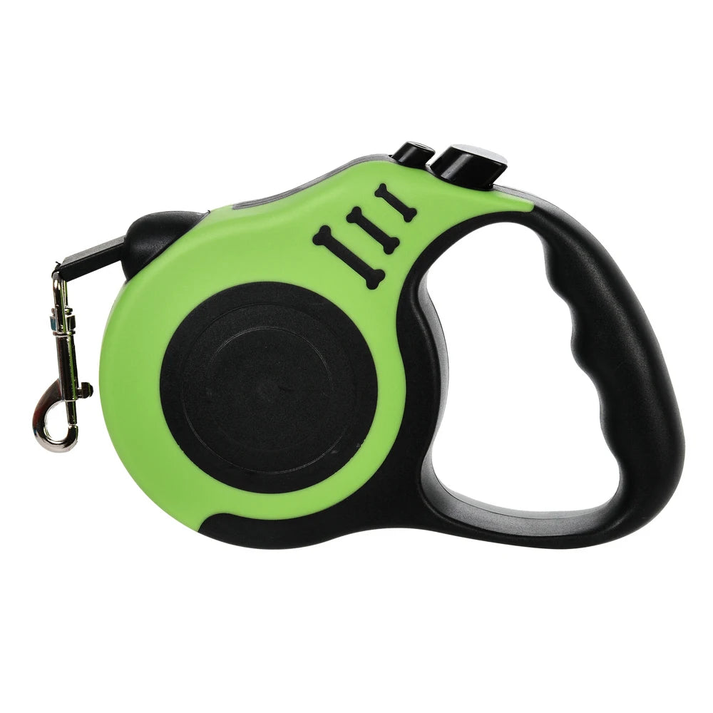 Retractable Dog Leash – 3m/5m Nylon Lead for Small & Medium Pets