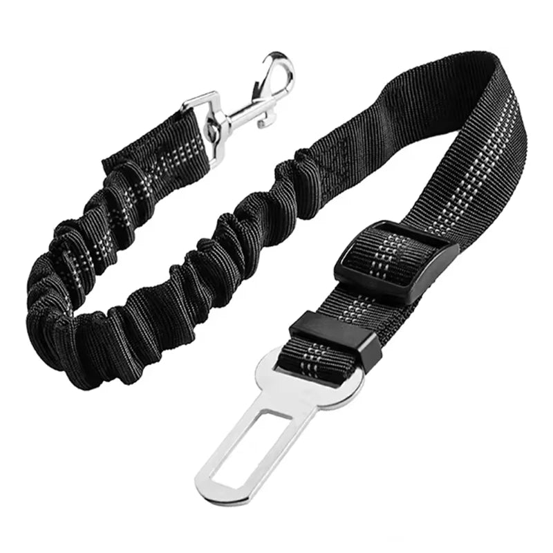 Dog Safety Seat Belt – Elastic Traction Leash for Car
