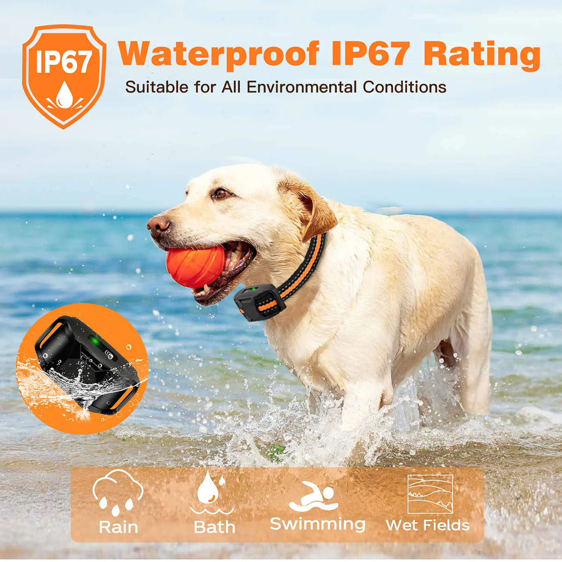 3300Ft Electric Dog Training Collar – Remote Control Waterproof