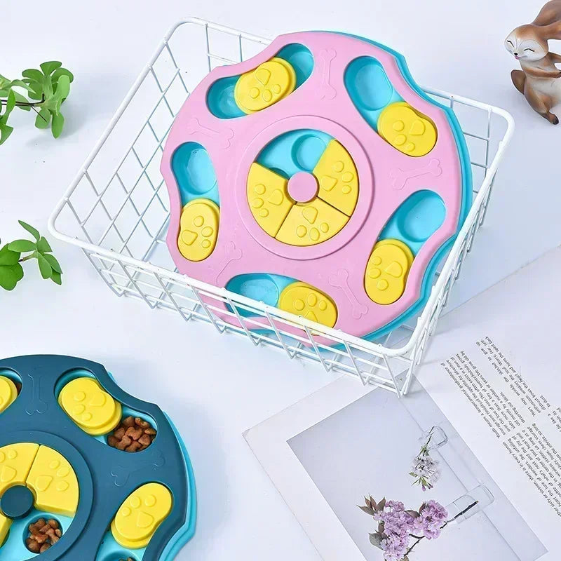 Interactive Dog & Cat Puzzle Feeder – Slow Eating Bowl