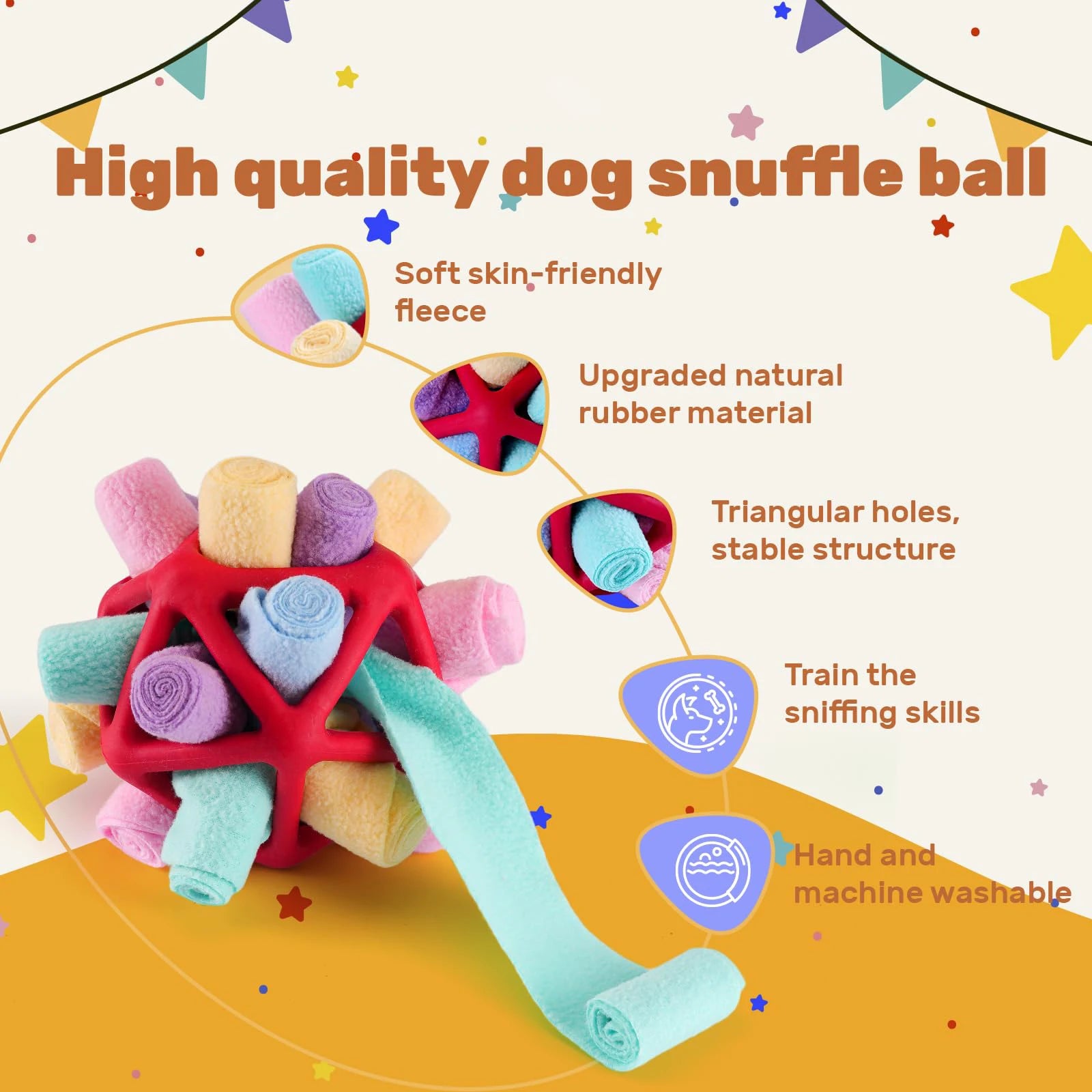 Dog Sniffing Ball – Interactive Chew & Training Toy