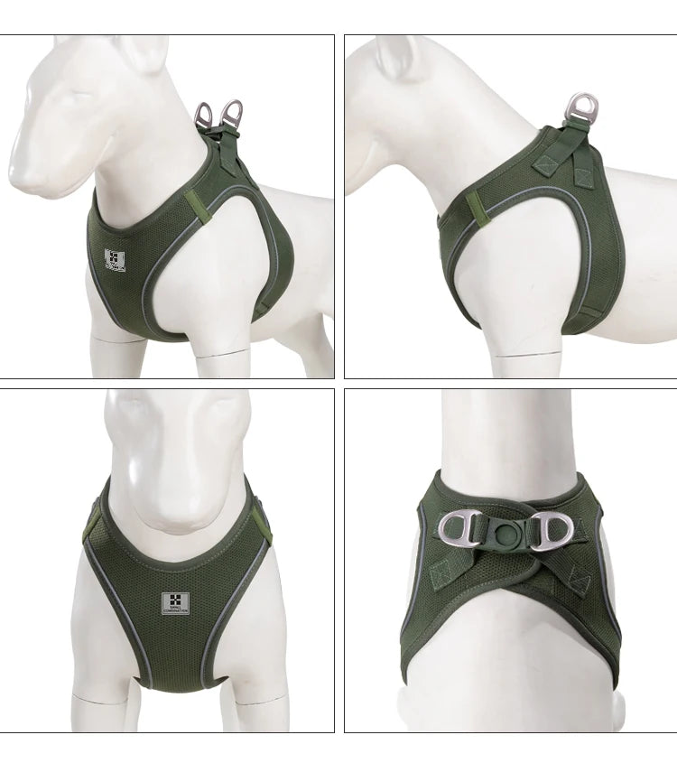 Reflective Dog Harness & Leash Set