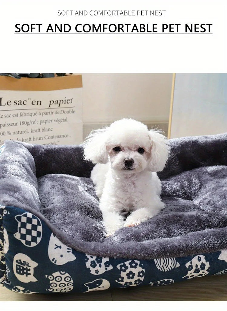 Pet Dog & Cat Bed – Sofa Mat for Small, Medium & Large Pets