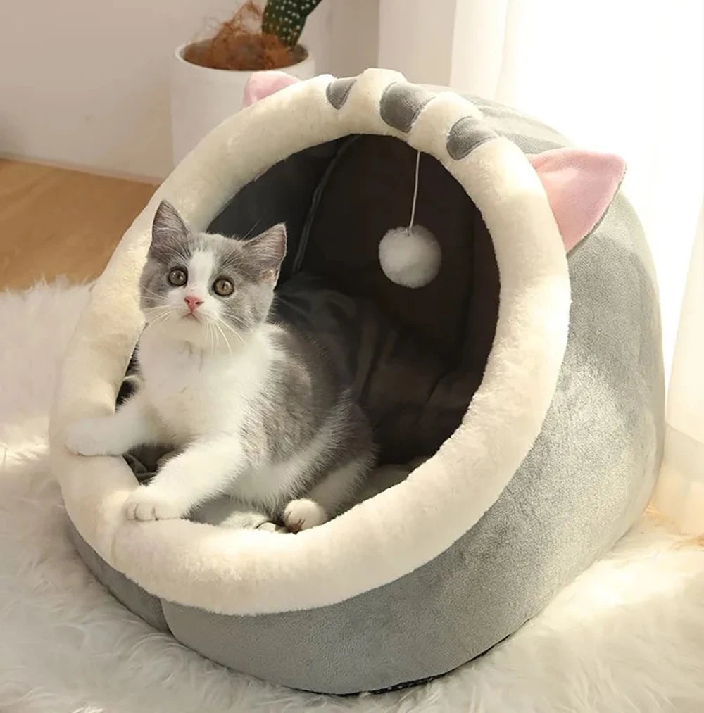 Washable Pet Lounger Cushion – Cozy Cat & Small Dog Bed