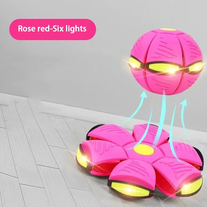 Flying Saucer Bouncing Ball – Durable Elastic Dog & Kids Toy