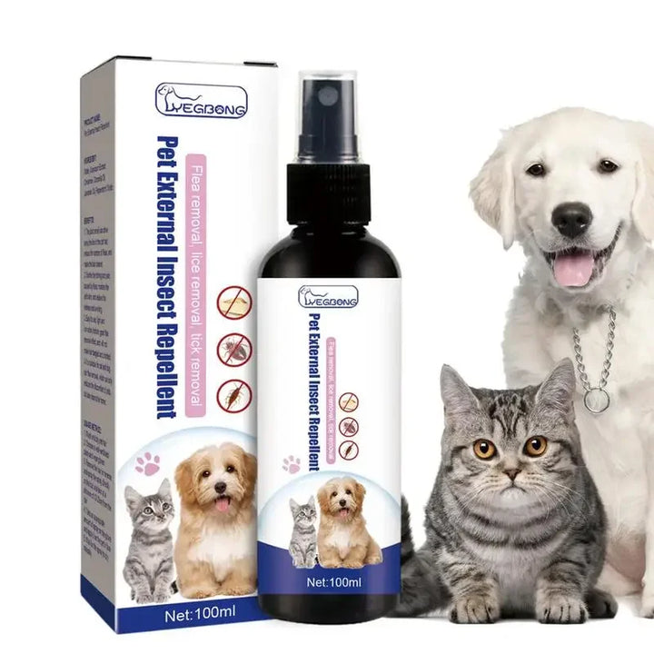 Anti-Flea & Tick Drops – 100ml Insecticide for Dogs & Cats